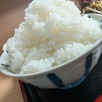 白龍ラーメン - 少し多めの並盛ごはん　コレが普通なんよ