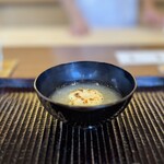 鎌倉 北じま - 河豚の白子　焼いた白子と蕪のみぞれ仕立て