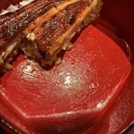 うなぎ屋 廣川 - 汁が多くご飯が崩れてしまって少し残念