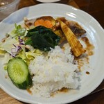 キッチン ブルー グローブ - 最後のワンプレート