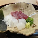 竹久 - ヨコワ、アオリイカ