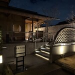 うなぎ屋 廣川 - 帰りの店外の装い、落ち着いた雰囲気