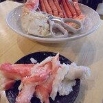 名古屋 かに銀 - タラバガニの身