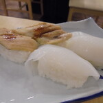 名古屋 かに銀 - 握り　イカ・穴子