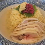 衣正家 - 冷やし鶏そば 大盛り  