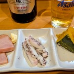 はな花 - 塩さば定食の突き出し三品