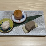 鮨ト酒肴 富かわ - 肴三品