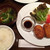 ぶいえいと - 料理写真:日替りランチ
          ベーコンと野菜のコロッケ¥850