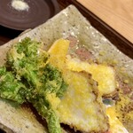 くずし 之助 - 揚げ物　舞阪鮟鱇唐揚げ　削り唐墨　紀州和歌山 山椒塩