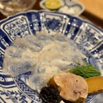 くずし 之助 - お造り　舞阪產放血神経〆　天然虎河豚　塩ぽん酢 塩酢橘