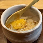 くずし 之助 - 本日のお食事　河豚のカマの土鍋ご飯