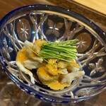 くずし 之助 - 河豚のぶつ切り　あん肝ポン酢