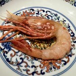 茶禅華 - 牡丹海老紹興酒漬け　濃厚なうまみが広がります