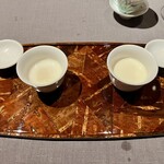 茶禅華 - 杏仁豆腐　冷と温