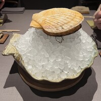 茶禅華 - 本日の帆立　下のお皿も帆立です！