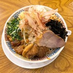 ラーメン金剛 - 汁なし（塩）　全マシ　1,000円