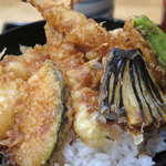 五しき - ランチ「天丼」アップ