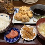 博多ニューコマツ - 大分名物 鶏天と博多明太子定食