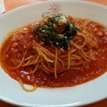 イタリア厨房 ベッラ・イタリア - 茄子とベーコンとトマトのパスタ