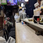 天義 - カウンターだけ。生活感あふれるカウンターだけ8席。