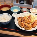 米米食堂 - 塩鶏唐揚げ定食（大）