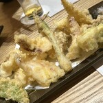 江藤家 - イカの後、天ぷらにしていただきました。