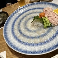 江藤家 - 唐津のカワハギ。カワハギに肝とネギを巻いてポン酢で！