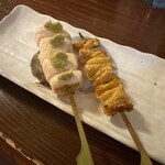 串焼・炭火焼 助八 - かわ、ささみわさび