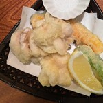 すし土風炉 - 白子の天ぷら