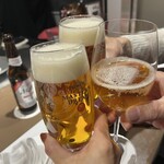 宮崎尾崎牛 鉄板焼き 吟 - 乾杯〜