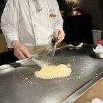 宮崎尾崎牛 鉄板焼き 吟 - ガーリックライス用のガーリック