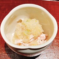 鳥匠 いし井 - 蒸し鶏のねぎソース和え