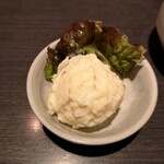 蕎麦 美酒 健肴 佳蕎庵 - 天富良セットの、ぽてとさらだ。はらりしっとり絶妙な食感