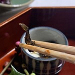 山ばな平八茶屋 - ごりの飴炊き