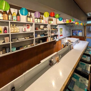 ライブ感あるカウンターでお楽しみください