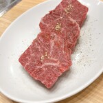 焼肉乃 富士吉 - 特選厚切りハラミ(サガリ) 塩