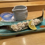 すし光琳 - 白子焼き　正直クリーミーだけど白子の味が抜けて、味ない