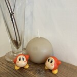 喫茶tton - 見て見てー！！かわいいまん丸キャンドル！