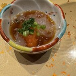 北陸の鮨 飛泉 - 京都で食べるくずきりみたいな食感。