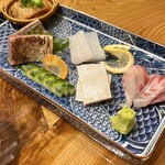 酒菜 ゆずとこめ - 酒菜の盛り合わせ