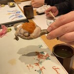 鮓 きずな - 蒸しガキ