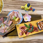 炭火焼肉 丸勢 - 松ランチ　2,640円(税込)  ※色々なものが、少しずつってのが、良いよね