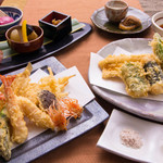 円山天ぷら　つかさ - 旬の魚介類、野菜をふんだんに使用したコース『月』