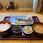 炭火焼専門食処 白銀屋 - とろさば旨塩焼き定食('25/02/14)