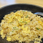 丸源ラーメン - 溶き卵が固まる前によーくかき混ぜて完成。