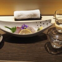 北新地 すし通 - お造り2種 ＆ 上喜元
