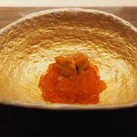 北新地 すし通 - 雲丹といくらの小丼