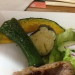 御食事処 朱鷺 - 素揚げした野菜類