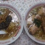 中華食堂仙成 - チャーシュー麺 800円とラーメン 600円