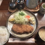 とんかつ藤 - ロースかつ定食